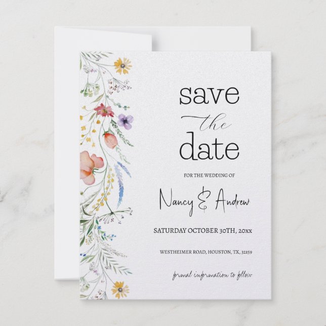 Reserve A Data Chuva de Flor Fiona Floral Bridal Shower (Frente)