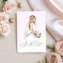 Chuva de Noiva Elegante Rosa Suave Noiva Em Breve