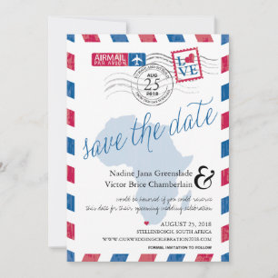 Reserve A Data Cidade do Cabo, África do Sul, Airmail Salvar Data