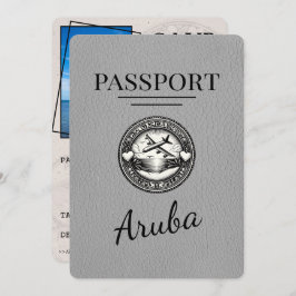 Reserve A Data Cinza Aruba Passport Salvar Data