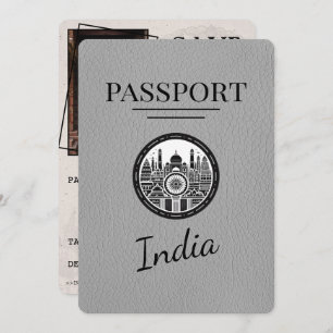 Reserve A Data Cinza India Passport Salvar Data