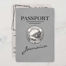 Reserve A Data Cinza Jamaica Passport Salvar Data