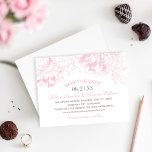 Reserve A Data Cinza Rosa Elegante Floral Peony Weding<br><div class="desc">Casamento elegante e romântico de peônias salve o cartão design. Esquema de cores de cinzas rosa e de turfa.</div>