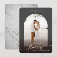 Cinzas Escuras Finalmente Casando-se com Foto da J