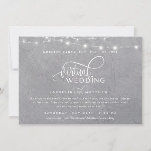 Reserve A Data Cinzas Virtuais Online De Casamento Prata, Luzes D