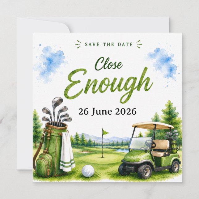 Reserve A Data Citações engraçadas de golfe para golfista no camp (Frente)