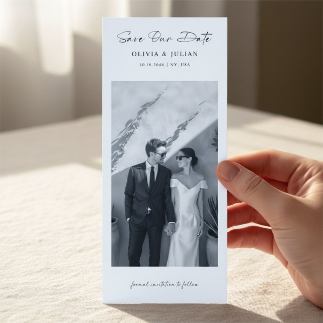 Reserve A Data Classic Bookmark Photo Save the Date (Criador carregado)