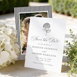 Reserve A Data Classic Charcoal Hydrangea Photo Wedding