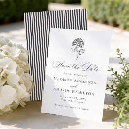 Reserve A Data Classic Charcoal Hydrangea Wedding