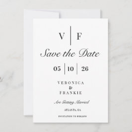 Reserve A Data Classico Casamento Elegante Salve a Data
