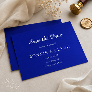 Reserve A Data Clássico Flat Save the Date de Casamento com Estil