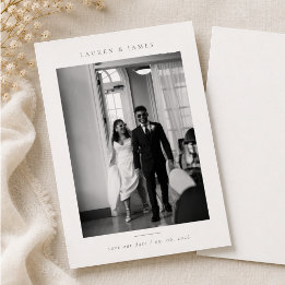 Reserve A Data Clássico Foto de Casamento Formal Save the Date