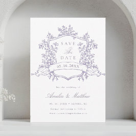 Reserve A Data Clássico Jardim Bloom Lavanda Casamento