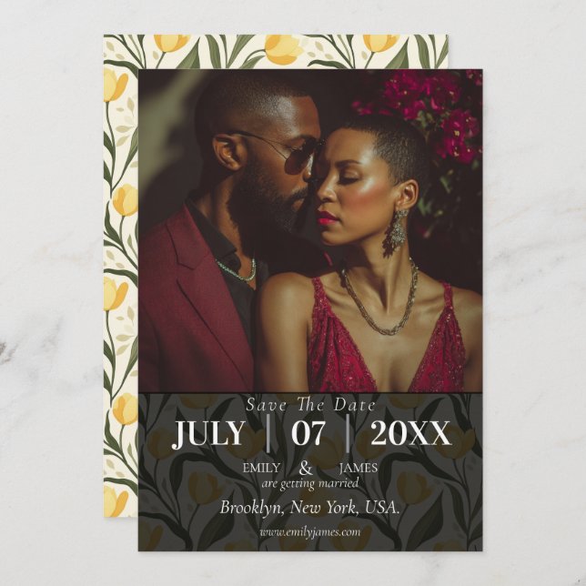 Reserve A Data Classy Tulip Inspired Destination Wedding (Frente/Verso)