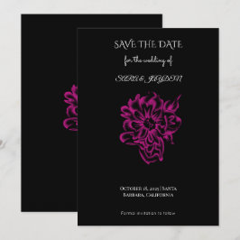 Reserve A Data Clipart Floral – Design de Flor Botânica Vintage