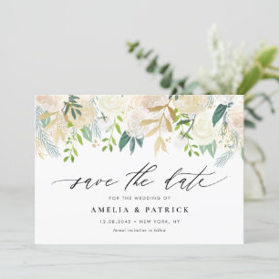 Reserve A Data Código QR da Garland Botânica Neutra Moderna