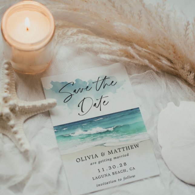 Reserve A Data Código QR de caligrafia moderna em aquarela da pra (Criador carregado)