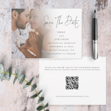 Código QR de Foto de Script Moderno Casamento Salv