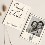 Reserve A Data Código Qr de Foto para Escrita Manual de Texto Mod<br><div class="desc">Tipografia Foto Artística Simples Código Qr</div>