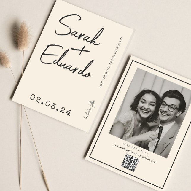 Reserve A Data Código Qr de Foto para Escrita Manual de Texto Mod (Criador carregado)