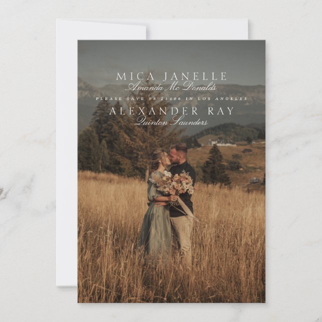 Reserve A Data Código QR de Fotografia dos Nomes Verdes do Sage C (Frente)