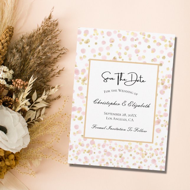 Reserve A Data Código QR de Sobreposição de Ouro Rosa Casamento S (Criador carregado)