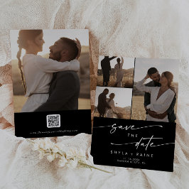 Reserve A Data Código QR de várias fotos EDITÁVEIS com COR Bico