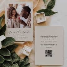 Código QR do Script Minimal One Foto Bege