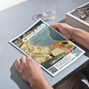 Reserve A Data Código QR do Viagem de Chicago