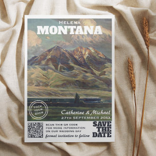 Reserve A Data Código QR do Viagem de Montana