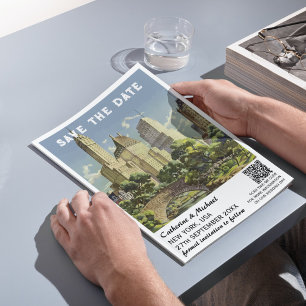 Reserve A Data Código QR do Viagem de Nova Iorque