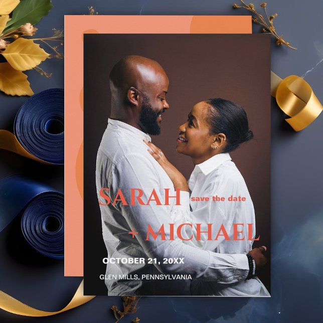 Reserve A Data Colagem de Cores Modernas (Criador carregado)