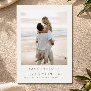 Reserve A Data Colagem de Fotos de Casamento Elegante Moderno Sav