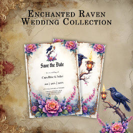 Reserve A Data Coleção de Casamento Enchanted Raven Wedding
