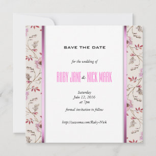 Reserve A Data Coleção de casamento floral RomanticCharm