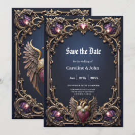 Reserve A Data Coleção de Casamento Gótico Vitoriano