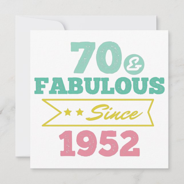 Reserve A Data colorful 70 and fabulous since 1952 (Frente)