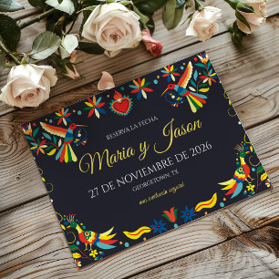 Reserve A Data Colorida Festa Cinco de Mayo Casamento Espanhol