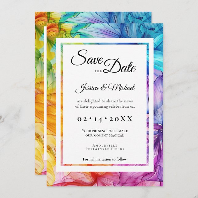 Reserve A Data Com a foto Eteal Bloom (Frente/Verso)