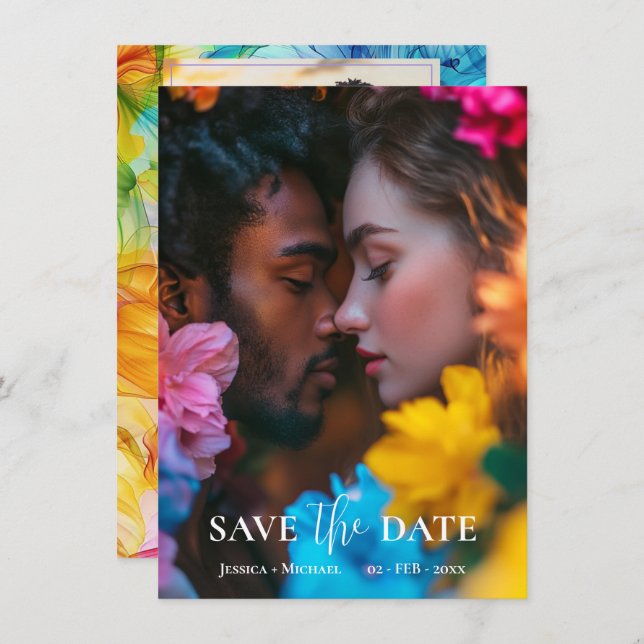 Reserve A Data Com fotos Eteal Bloom (Frente/Verso)