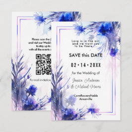 Reserve A Data Com o código QR 💙 Cornflower Reverie