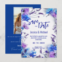 Reserve A Data Com Photo Cornflower e Elegance Lavanda