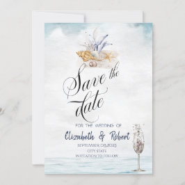 Reserve A Data Conchas em Aquarela, Mar Salve o Aviso Prévio