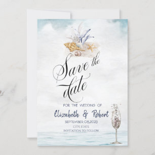Reserve A Data Conchas em Aquarela, Mar Salve o Aviso Prévio