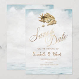 Reserve A Data Conchas em Aquarela, Mar Salve o Aviso Prévio
