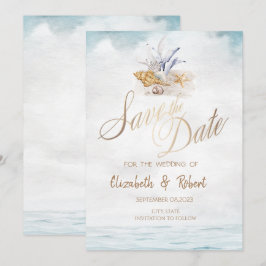 Reserve A Data Conchas em Aquarela, Praia do Mar Salva a Data