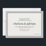 Reserve A Data Concurso de Casamento Simples de Fronteira Neutra<br><div class="desc">Faça uma declaração de elegância subestimada com este simples design de convite de casamento baseado em texto, com uma sutil borda de preto e cinzas em naves neutras. Use a opção de personalização para mudar todas as cores para se adequar ao seu tema de casamento, você pode até adicionar uma...</div>