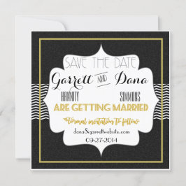 Reserve A Data Conjunto de Noiva do Gatsby Gold Wedding Suite