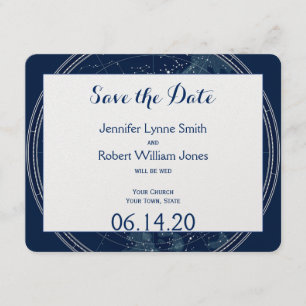 Reserve A Data Constelação Noite de Sky Weding Date (Salvar a Dat