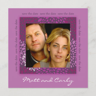 Reserve A Data Contemporâneo Petals Roxo Data de Salvamento Foto